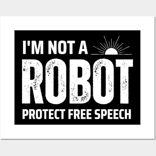 I'm not a robot protect Posters and Art